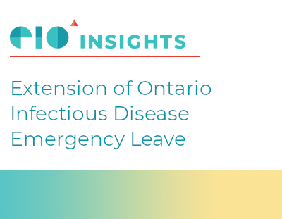 EIO Insight Newsletter: Infectious Disease Emergency Leave